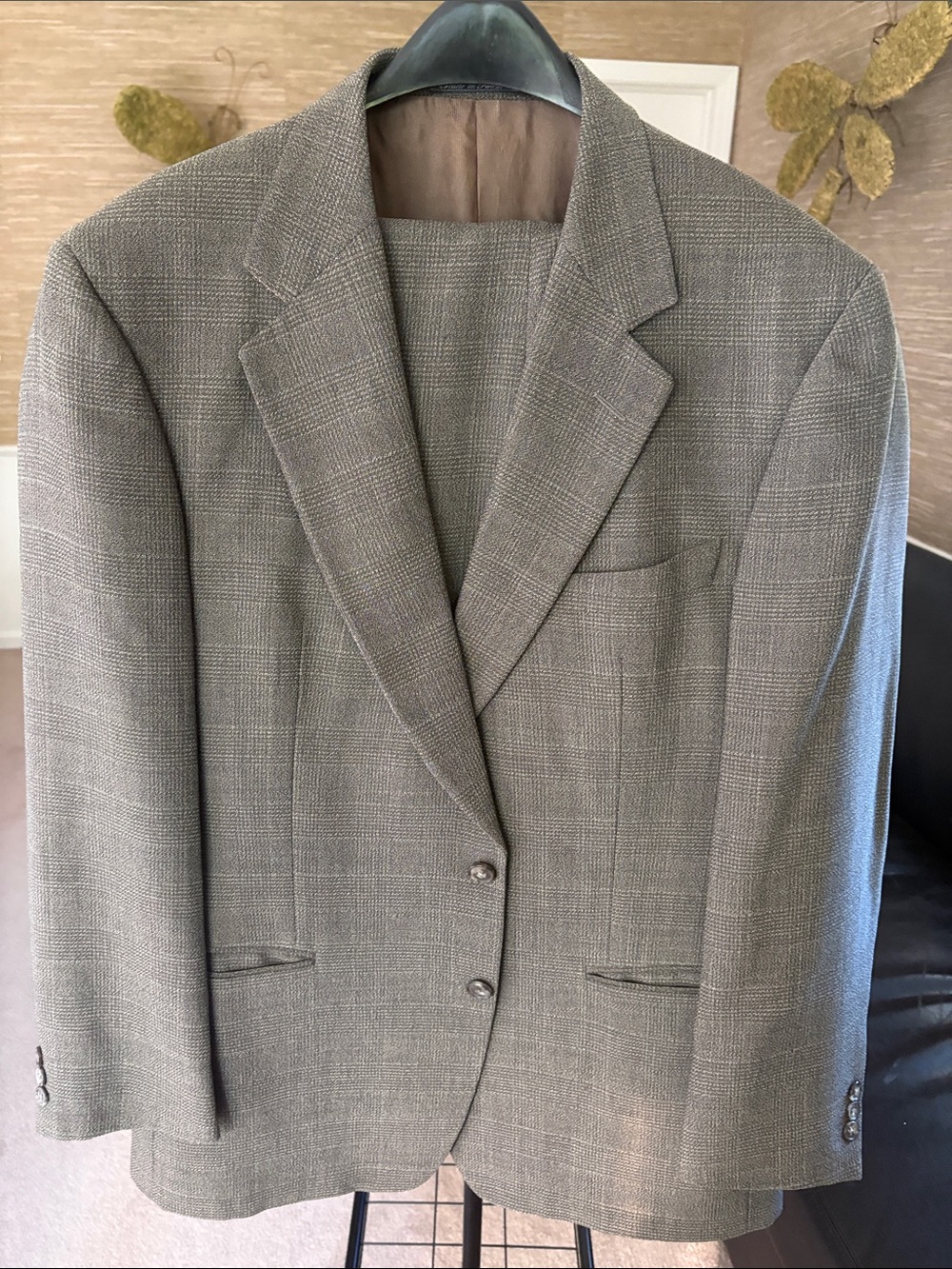 Ermenegildo Zegna Light Gray Plaid Sport Coat